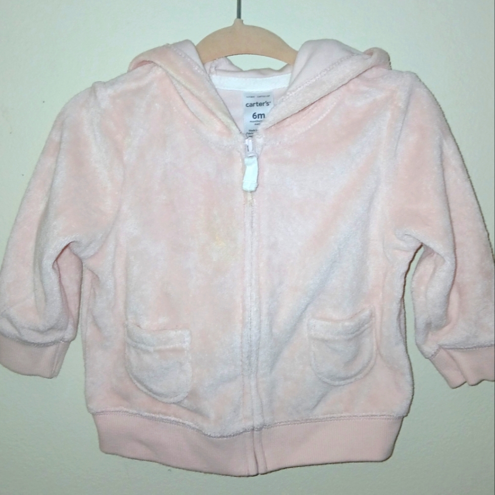 4 Carter's Hoodie, Carter's Jacket, Carter's Pink Cardigan & Fleece Jumpsuit